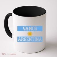 Argentina Vamos Argentina Flag Soccer Coffee Mug thumb 0