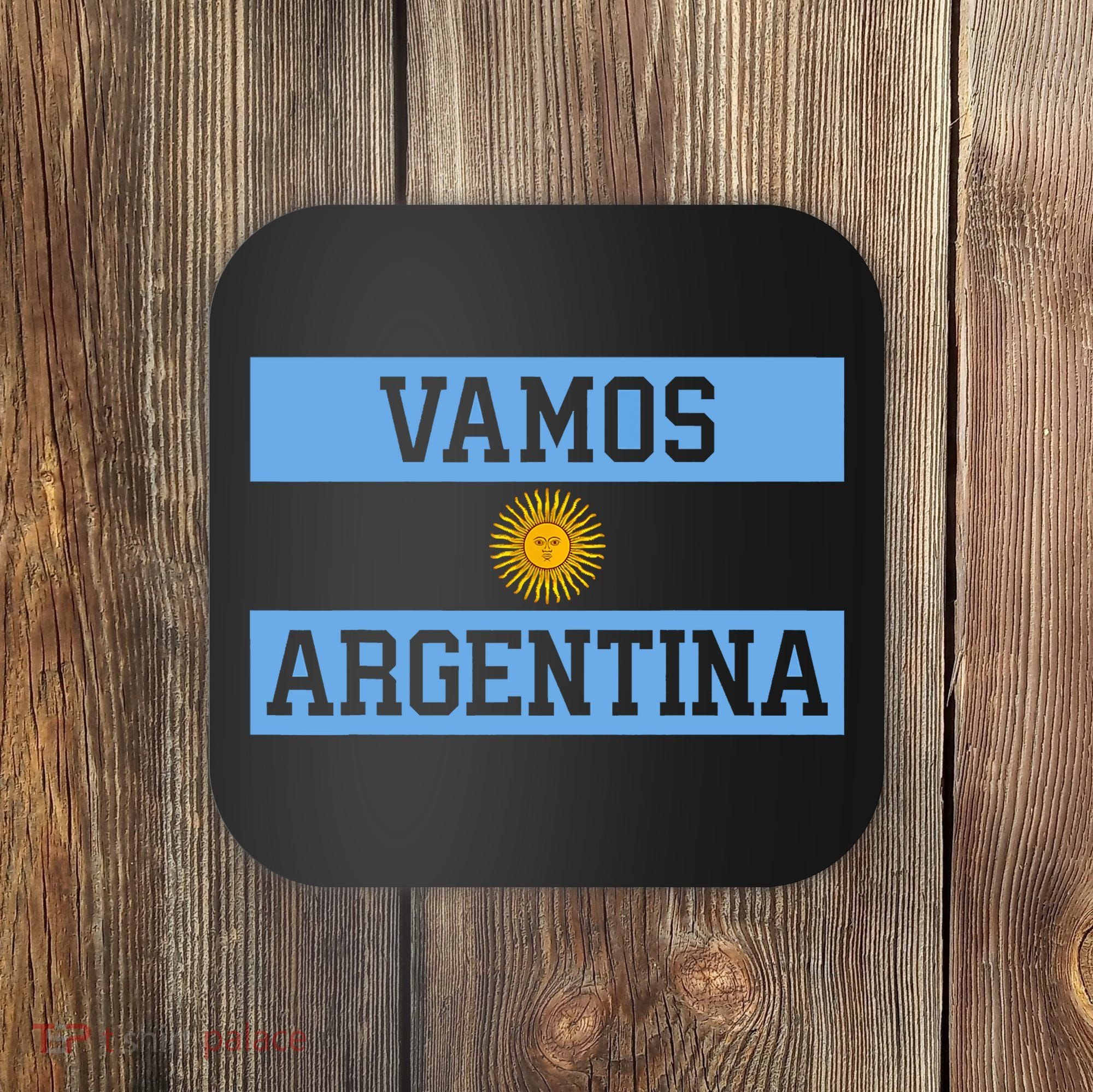 Argentina Vamos Argentina Flag Soccer Coaster