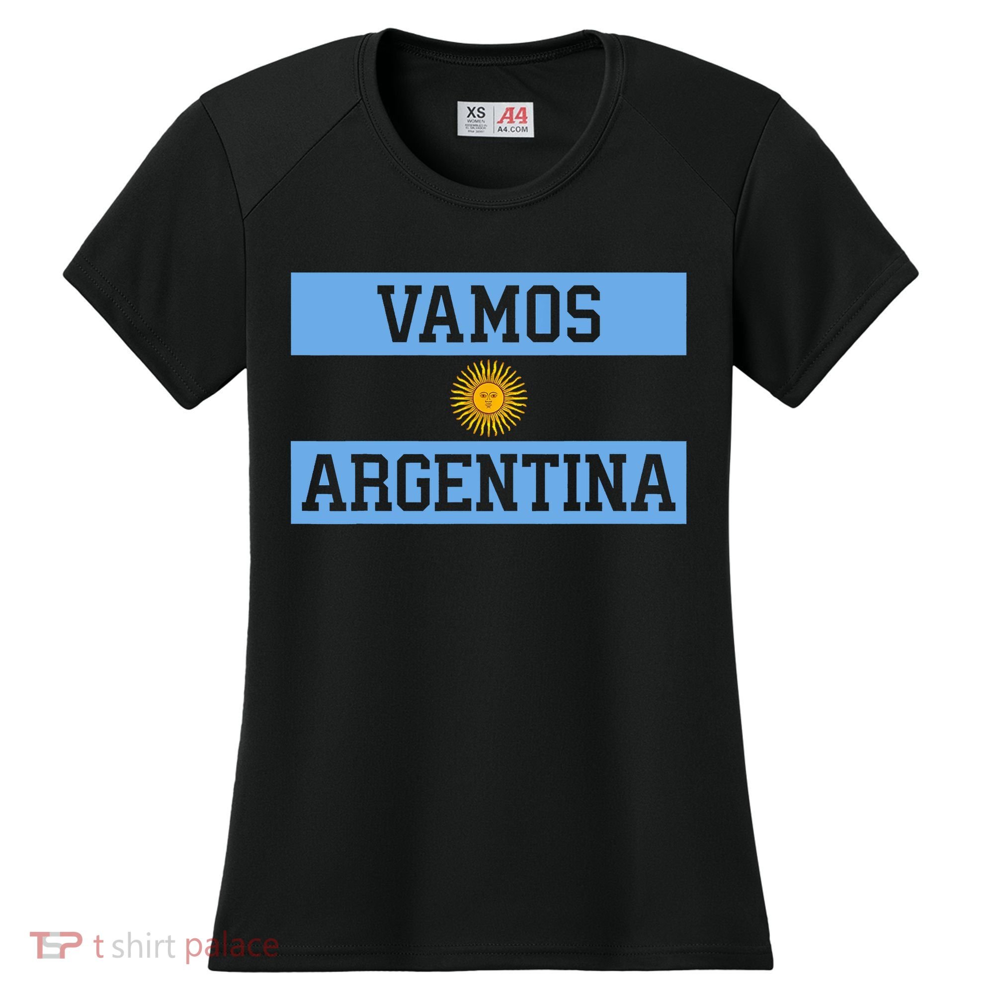 Argentina Vamos Argentina Flag Soccer Women's Cooling Performance Crew T-Shirt