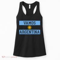 Argentina Vamos Argentina Flag Soccer Women's Tank Top thumb 0