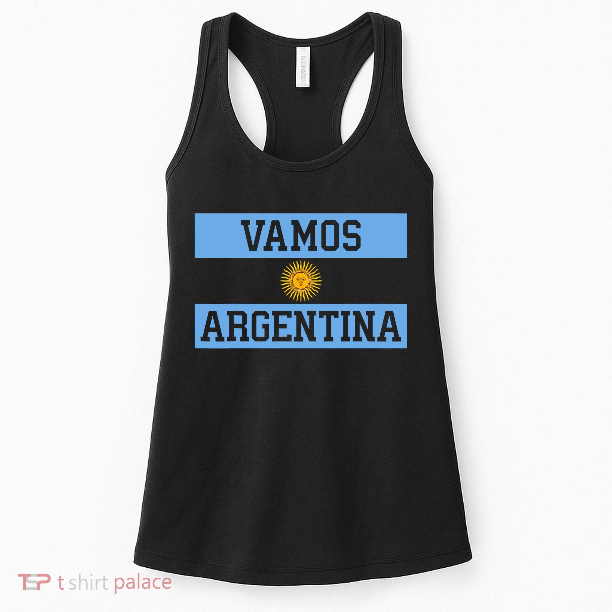 Argentina Vamos Argentina Flag Soccer Women's Tank Top