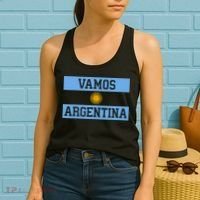 Argentina Vamos Argentina Flag Soccer Women's Tank Top thumb 2
