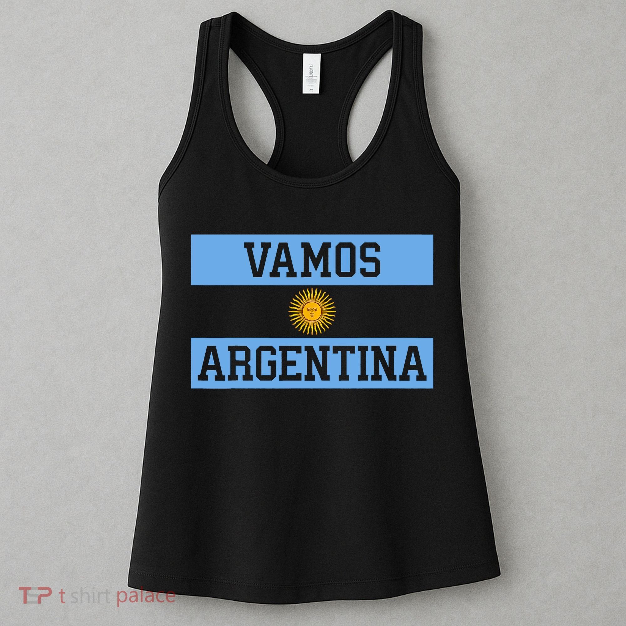 Argentina Vamos Argentina Flag Soccer Women's Tank Top