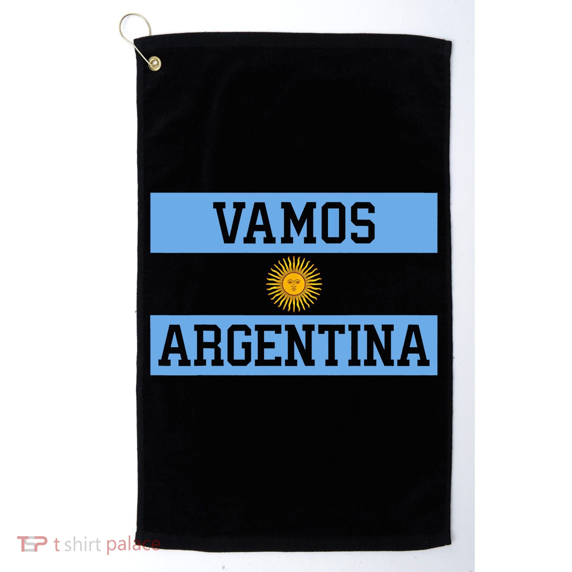Argentina Vamos Argentina Flag Soccer Golf Towel