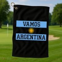 Argentina Vamos Argentina Flag Soccer Golf Towel thumb 1