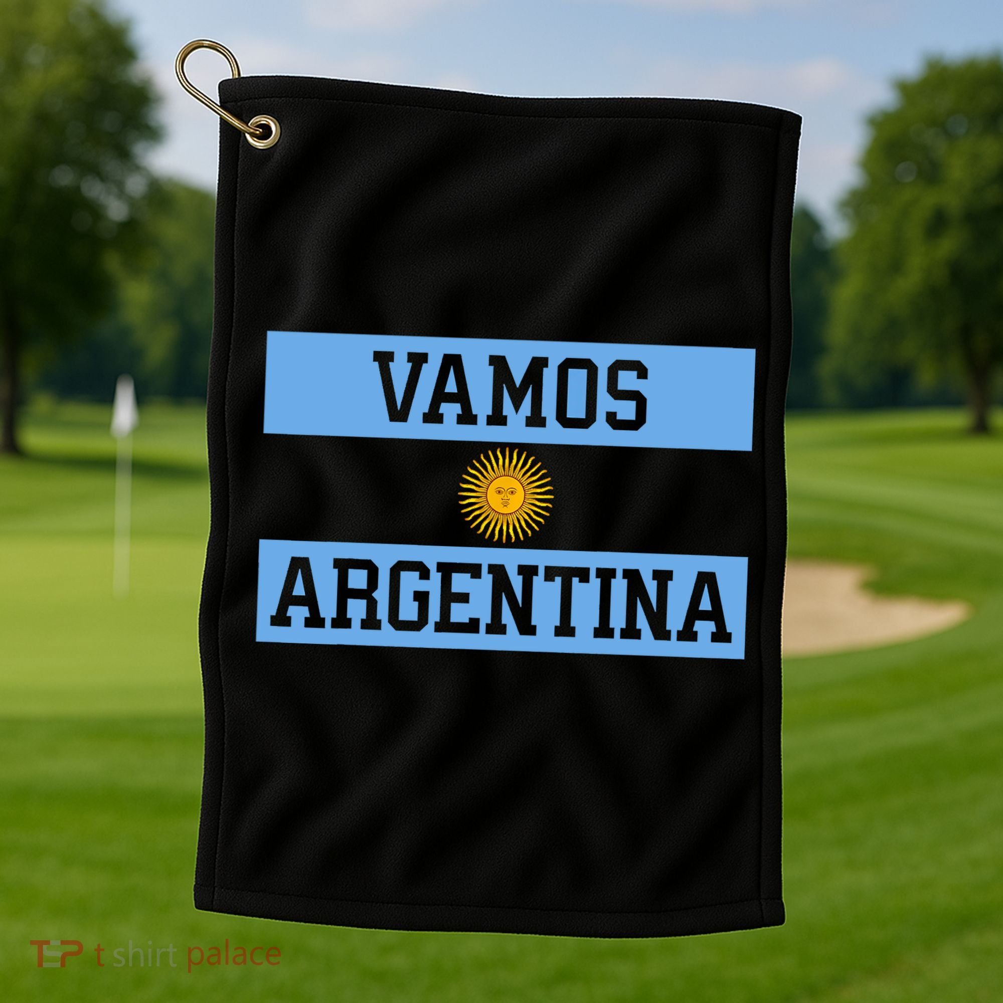 Argentina Vamos Argentina Flag Soccer Golf Towel