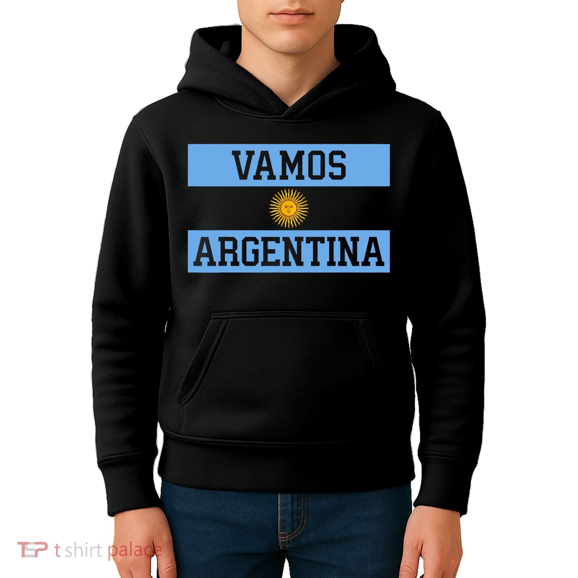 Argentina Vamos Argentina Flag Soccer Kids Hoodie