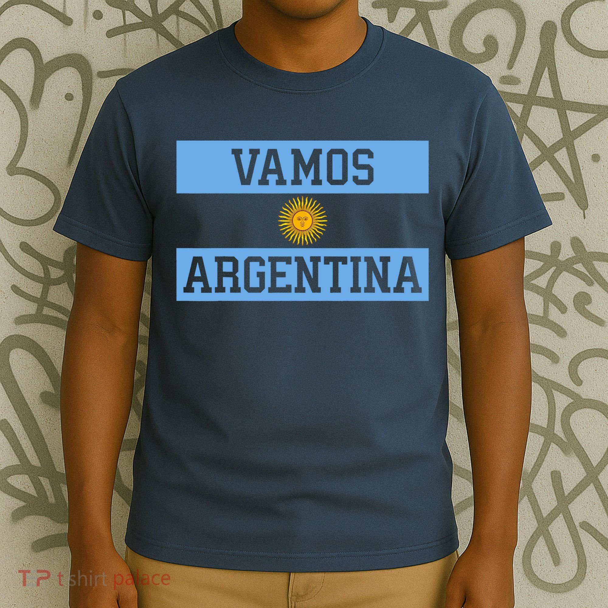 Argentina Vamos Argentina Flag Soccer T-Shirt