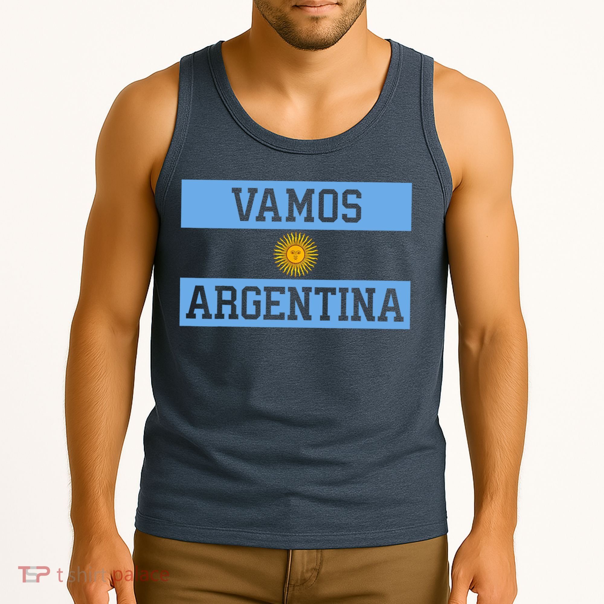 Argentina Vamos Argentina Flag Soccer Tank Top