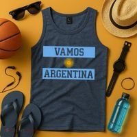 Argentina Vamos Argentina Flag Soccer Tank Top thumb 4
