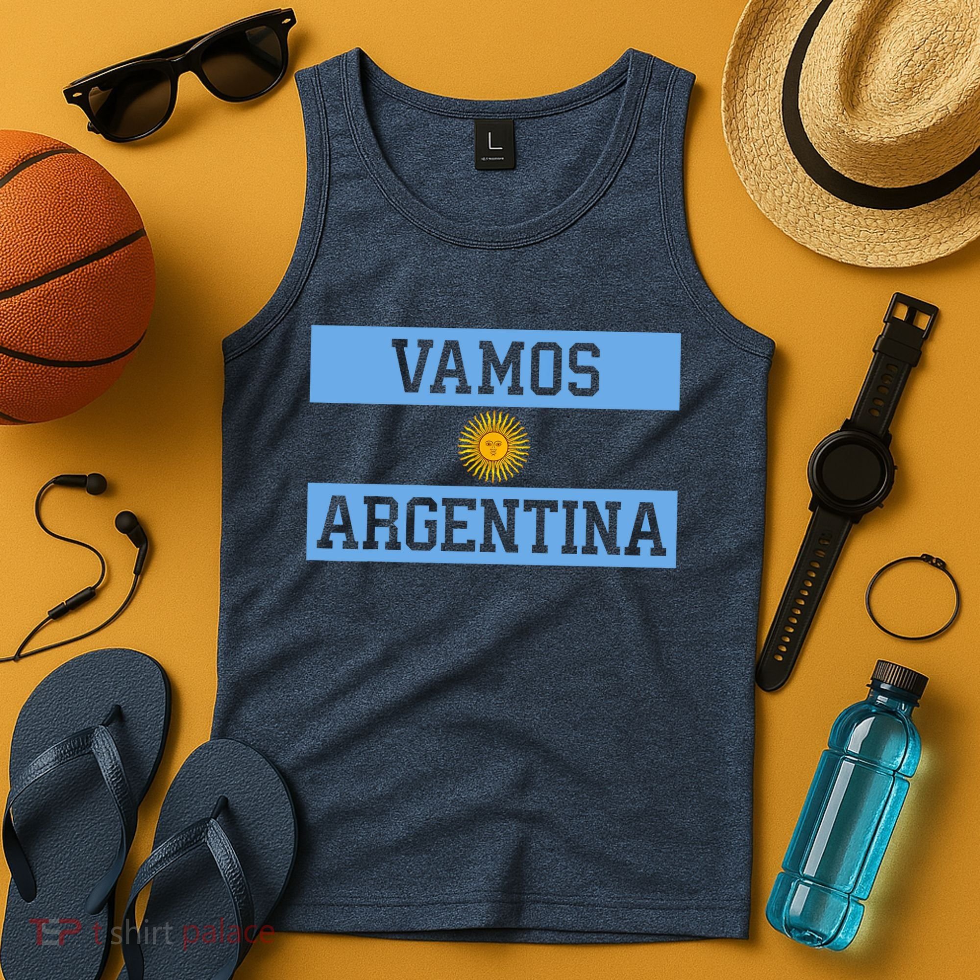Argentina Vamos Argentina Flag Soccer Tank Top