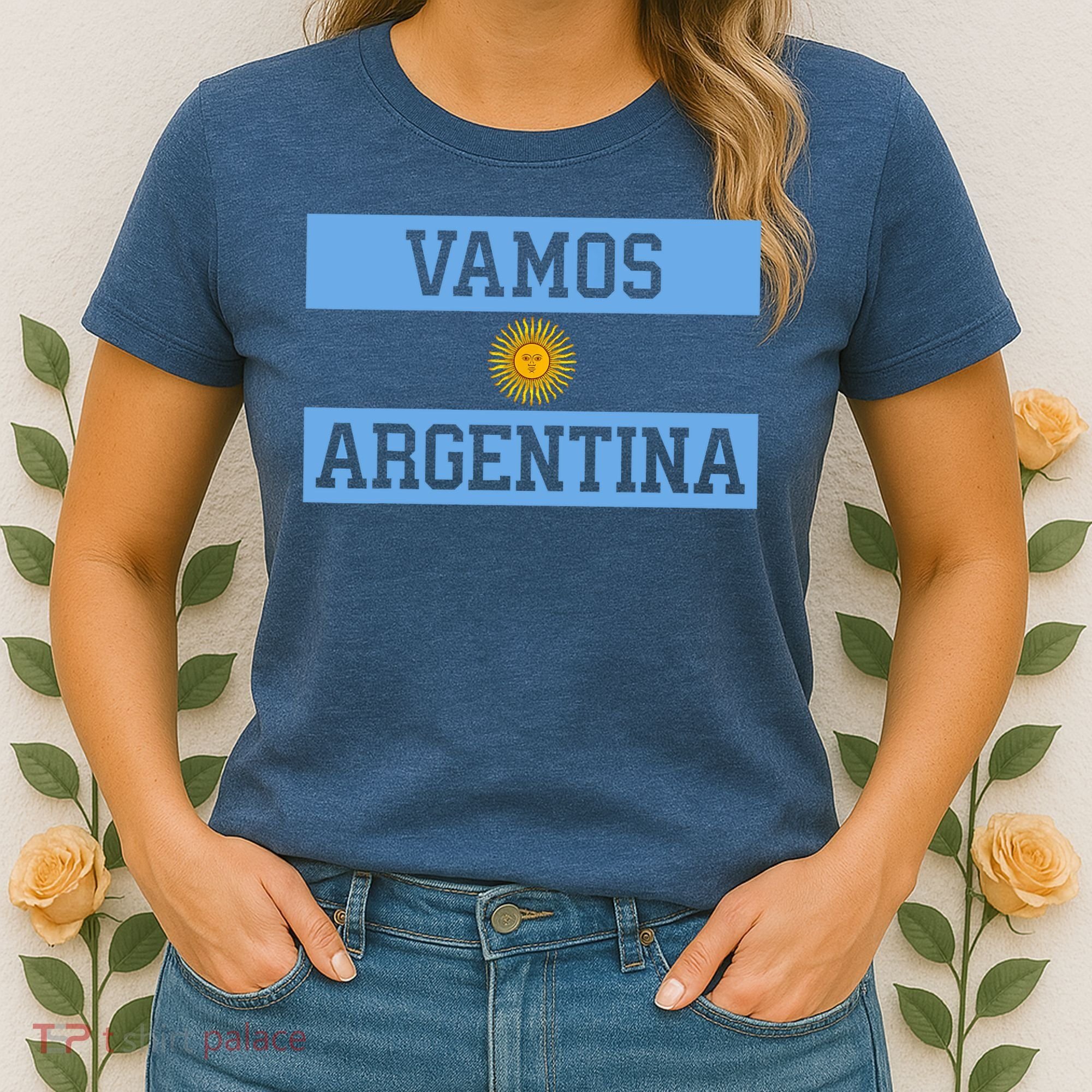 Argentina Vamos Argentina Flag Soccer Women's T-Shirt