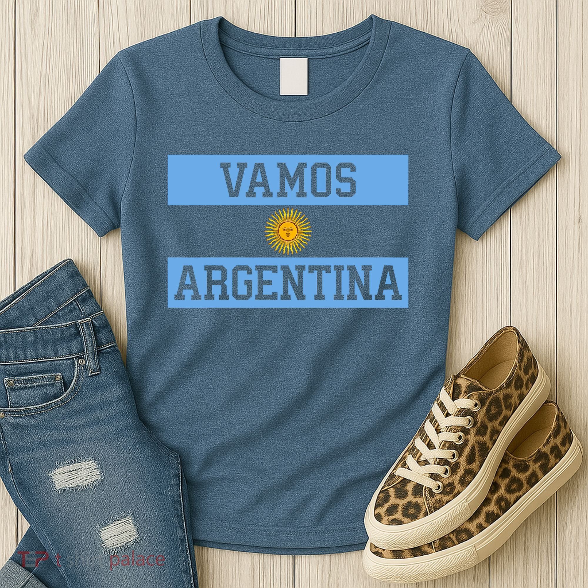 Argentina Vamos Argentina Flag Soccer Women's T-Shirt