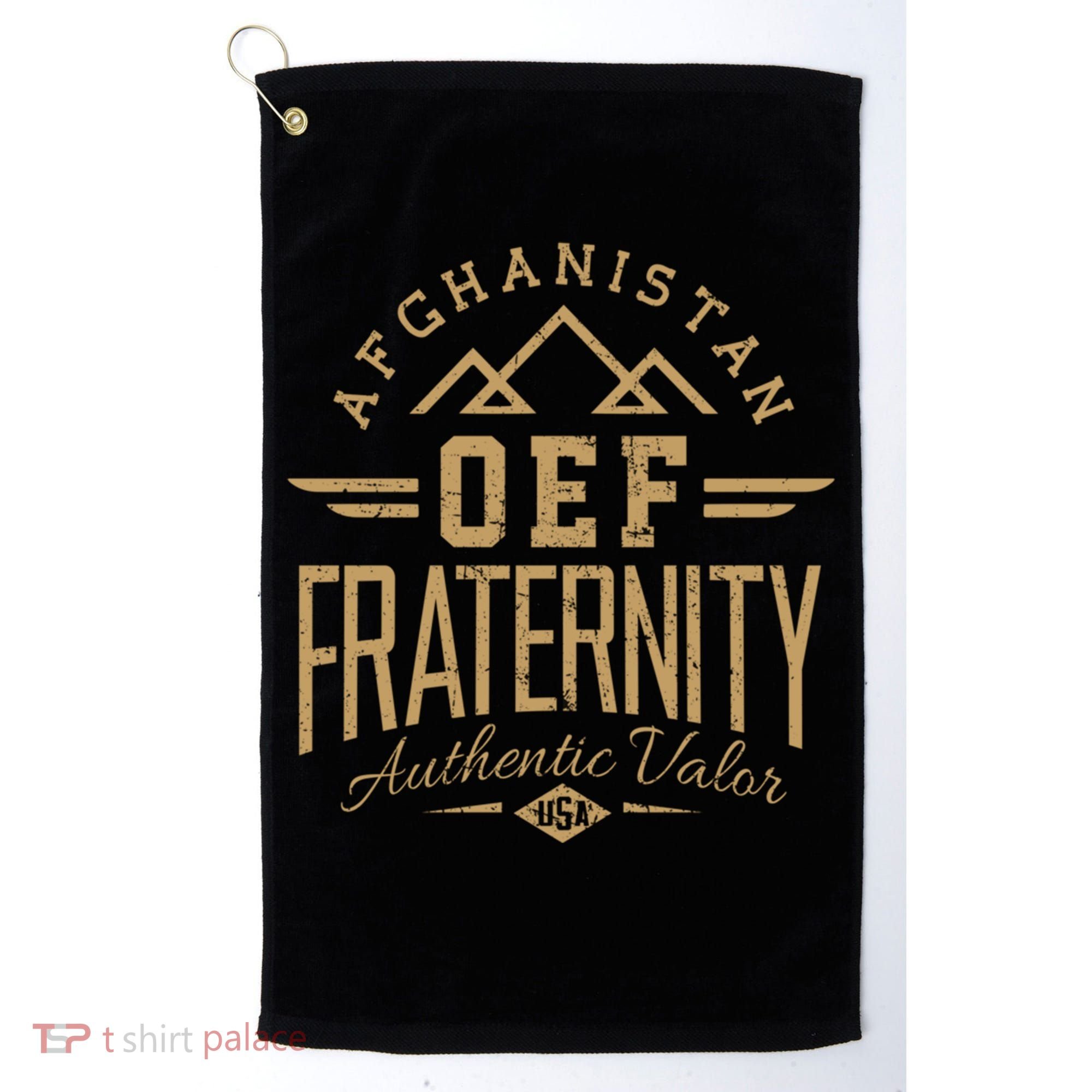 Army Veteran Afghanistan Soldier Oef Enduring Freedom Alumni Gift Golf Towel