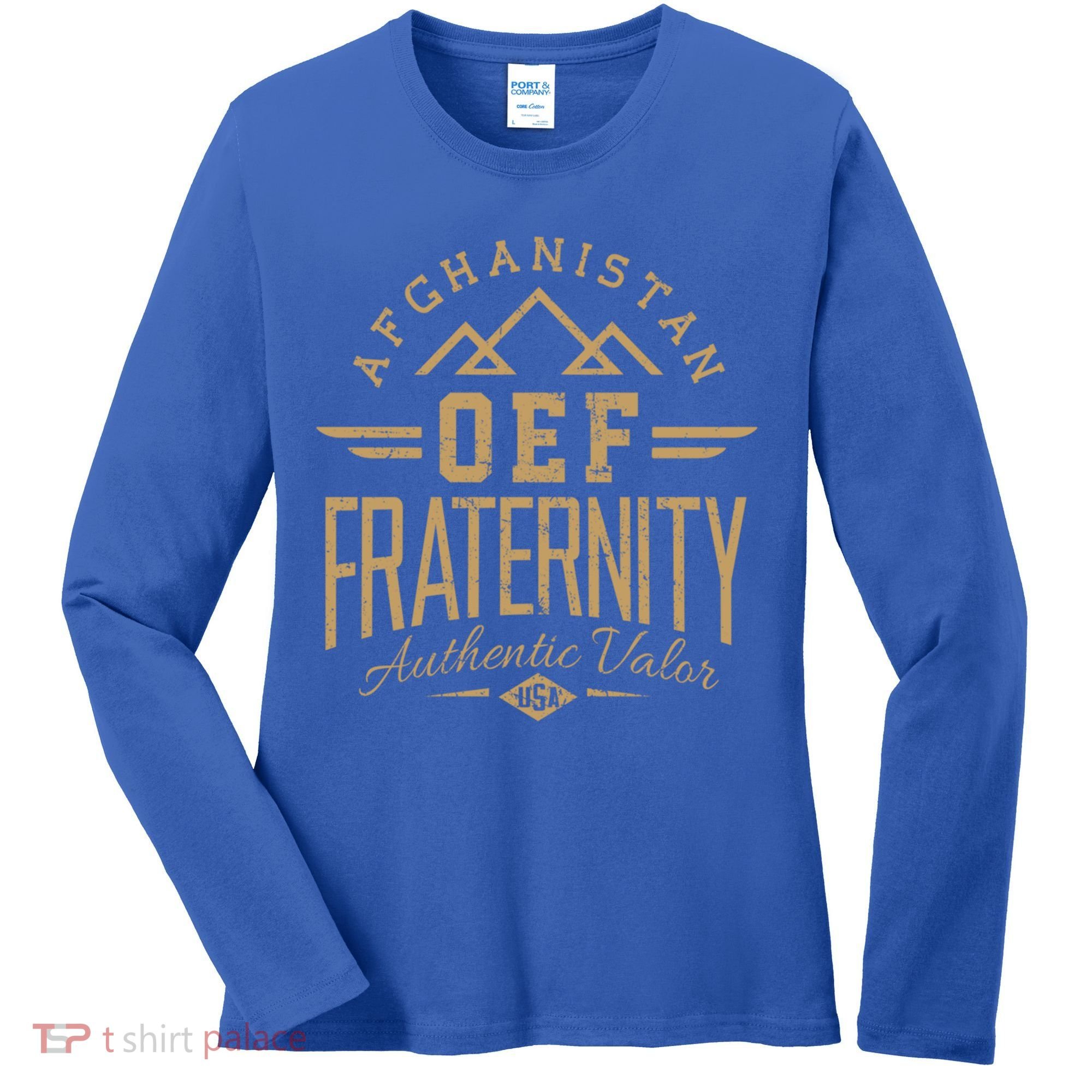 Army Veteran Afghanistan Soldier Oef Enduring Freedom Alumni Gift Women's Long Sleeve Shirt