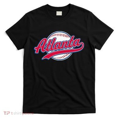 Atlanta Vintage Baseball Throwback Retro Design T-Shirt