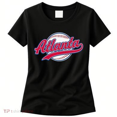 Atlanta Vintage Baseball Throwback Retro Design Women's T-Shirt
