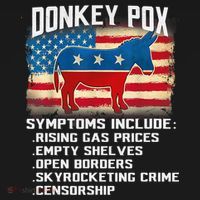 Anti Virus Biden Donkey Pox Symptoms Include Funny Biden Ornament thumb 1