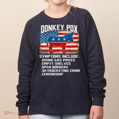 Anti Virus Biden Donkey Pox Symptoms Include Funny Biden Women's Sweatshirt