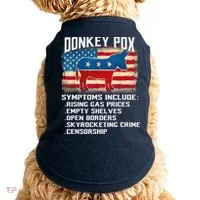 Anti Virus Biden Donkey Pox Symptoms Include Funny Biden Doggie Tank thumb 0