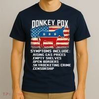 Anti Virus Biden Donkey Pox Symptoms Include Funny Biden T-Shirt thumb 3