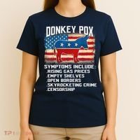 Anti Virus Biden Donkey Pox Symptoms Include Funny Biden T-Shirt thumb 4