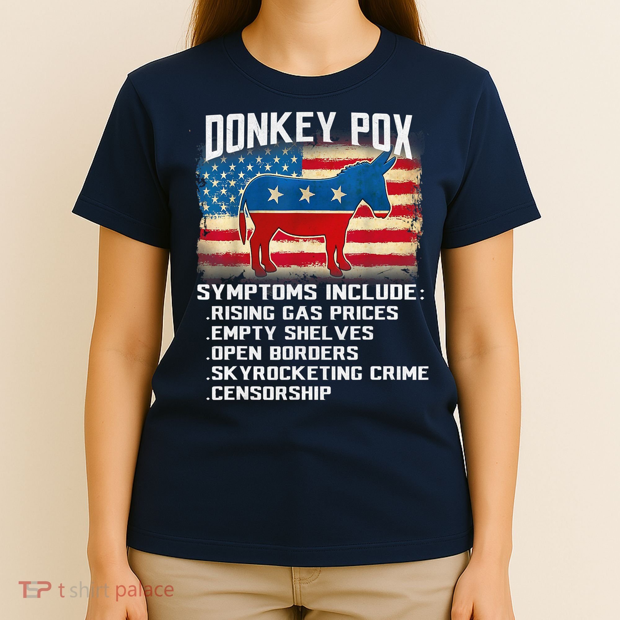 Anti Virus Biden Donkey Pox Symptoms Include Funny Biden T-Shirt