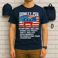 Anti Virus Biden Donkey Pox Symptoms Include Funny Biden T-Shirt thumb 6