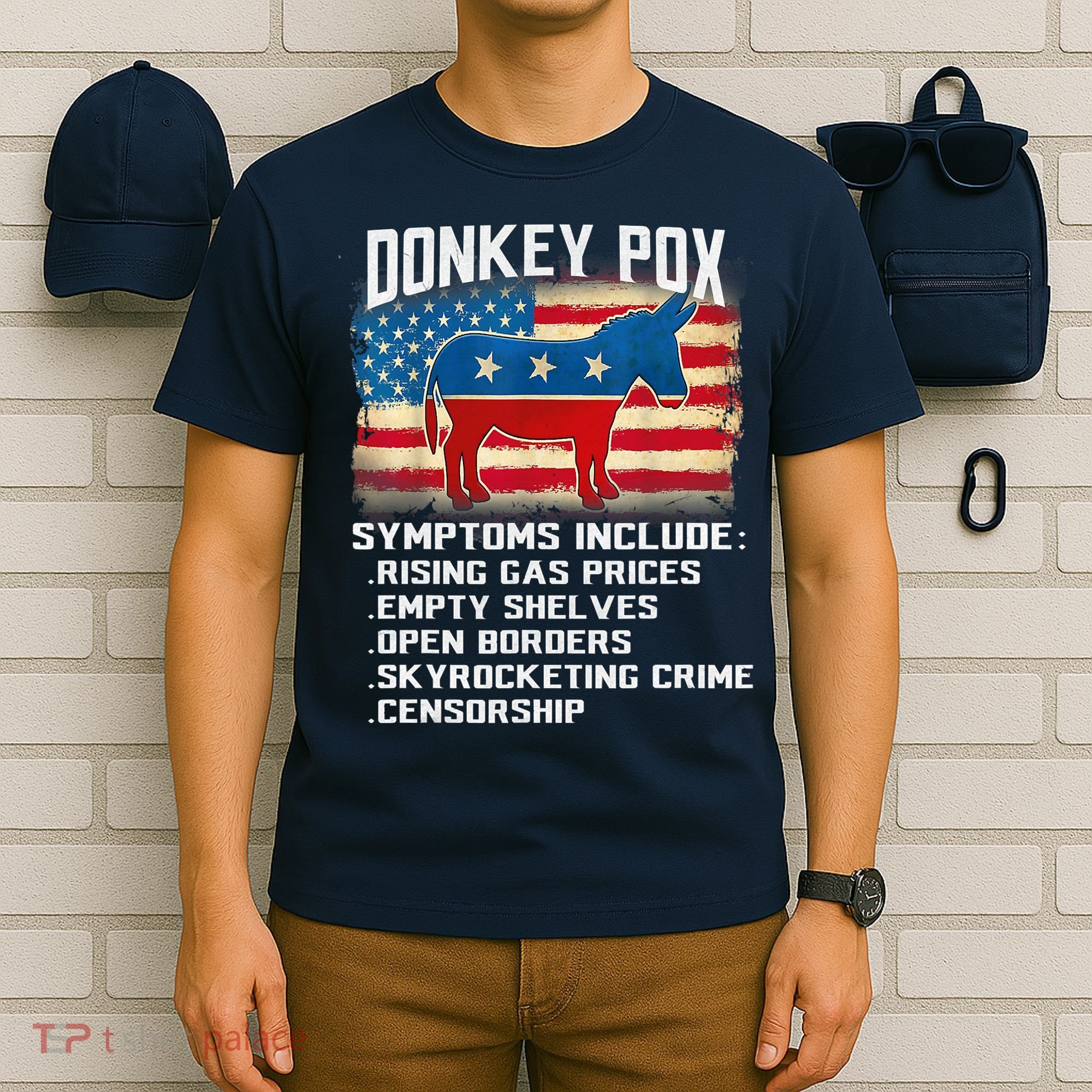 Anti Virus Biden Donkey Pox Symptoms Include Funny Biden T-Shirt
