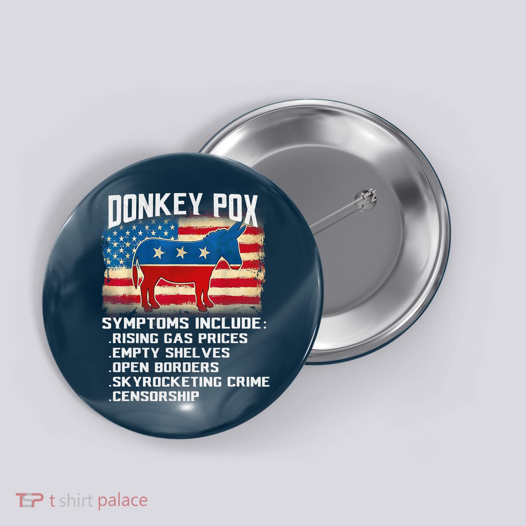 Anti Virus Biden Donkey Pox Symptoms Include Funny Biden Button