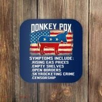 Anti Virus Biden Donkey Pox Symptoms Include Funny Biden Coaster thumb 0