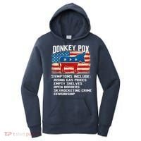 Anti Virus Biden Donkey Pox Symptoms Include Funny Biden Women's Hoodie thumb 0