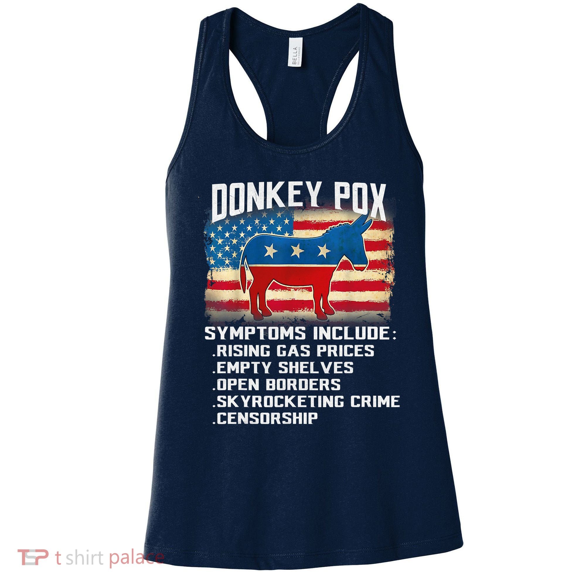 Anti Virus Biden Donkey Pox Symptoms Include Funny Biden Women's Tank Top