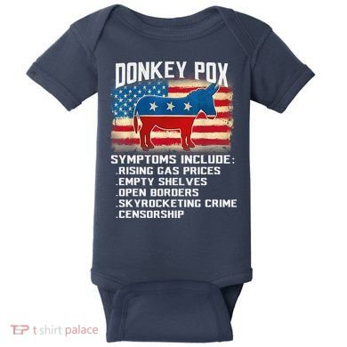 Anti Virus Biden Donkey Pox Symptoms Include Funny Biden Baby Bodysuit