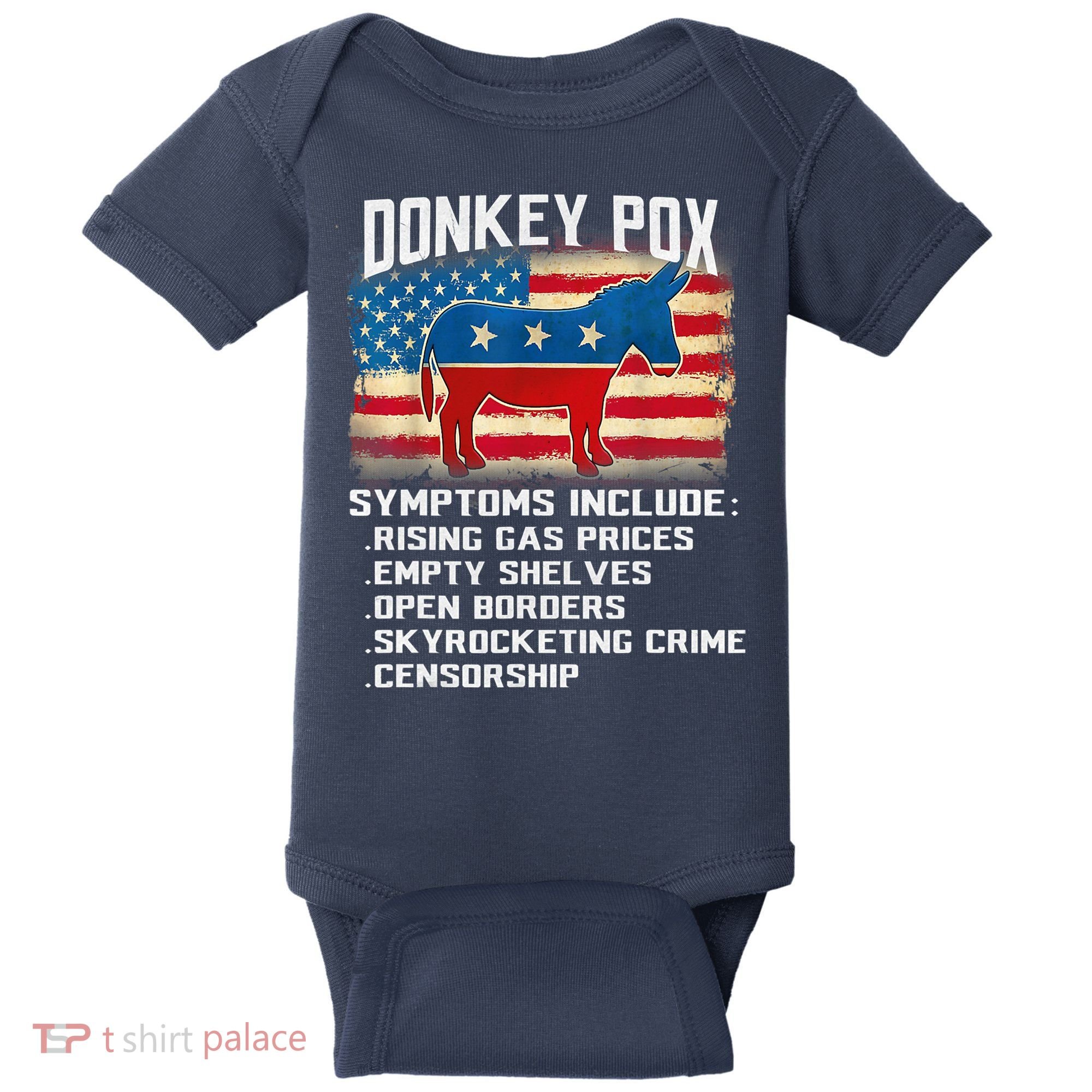 Anti Virus Biden Donkey Pox Symptoms Include Funny Biden Baby Bodysuit