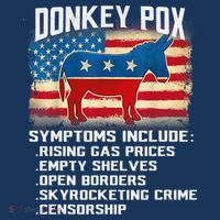 Anti Virus Biden Donkey Pox Symptoms Include Funny Biden Baby Bodysuit thumb 2
