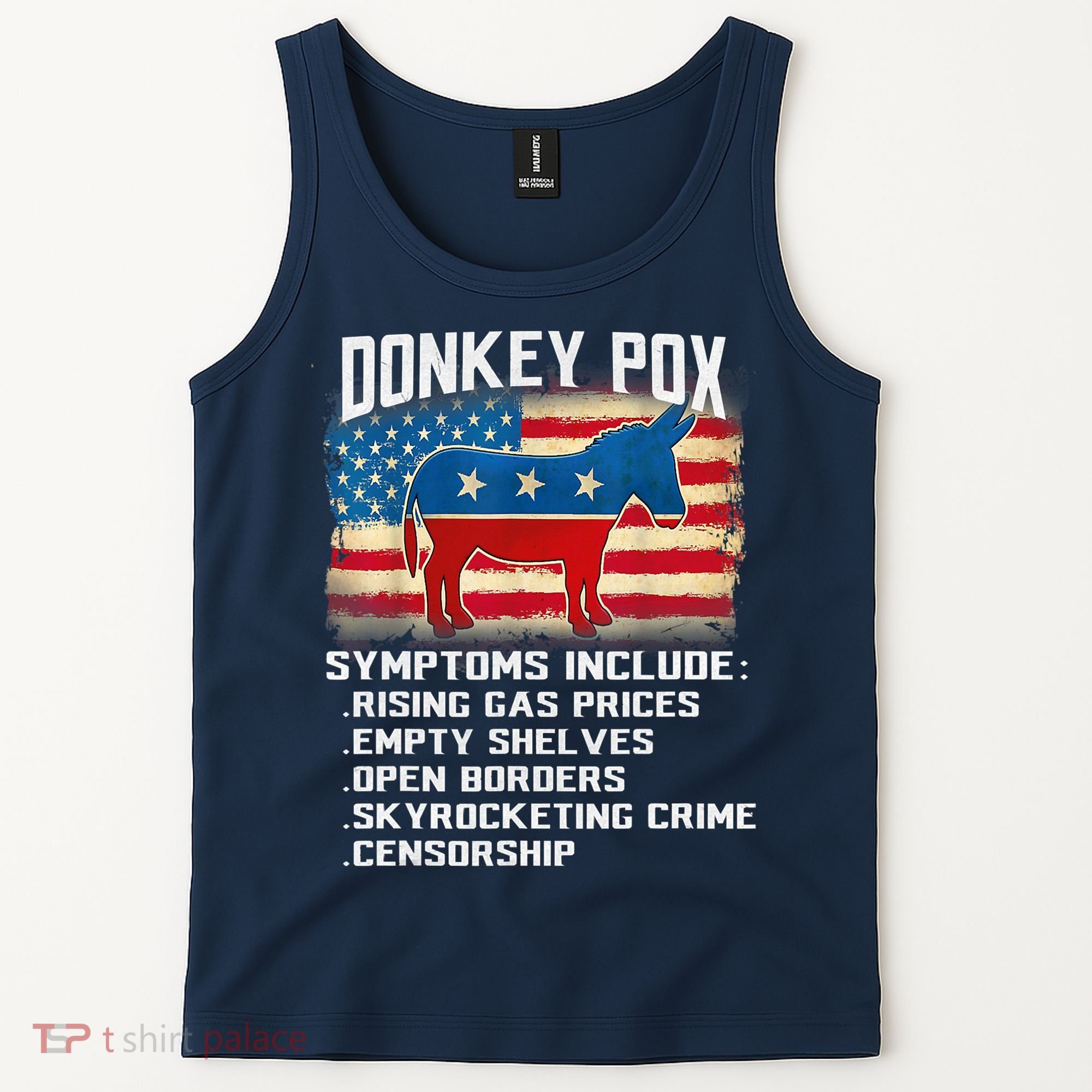 Anti Virus Biden Donkey Pox Symptoms Include Funny Biden Tank Top