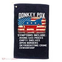 Anti Virus Biden Donkey Pox Symptoms Include Funny Biden Golf Towel thumb 0