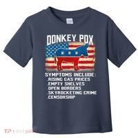 Anti Virus Biden Donkey Pox Symptoms Include Funny Biden Toddler T-Shirt thumb 0