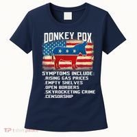 Anti Virus Biden Donkey Pox Symptoms Include Funny Biden Women's T-Shirt thumb 0