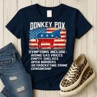 Anti Virus Biden Donkey Pox Symptoms Include Funny Biden Women's T-Shirt thumb 3