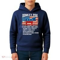 Anti Virus Biden Donkey Pox Symptoms Include Funny Biden Kids Hoodie thumb 4
