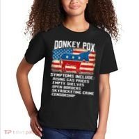 Anti Virus Biden Donkey Pox Symptoms Include Funny Biden Kids T-Shirt thumb 2