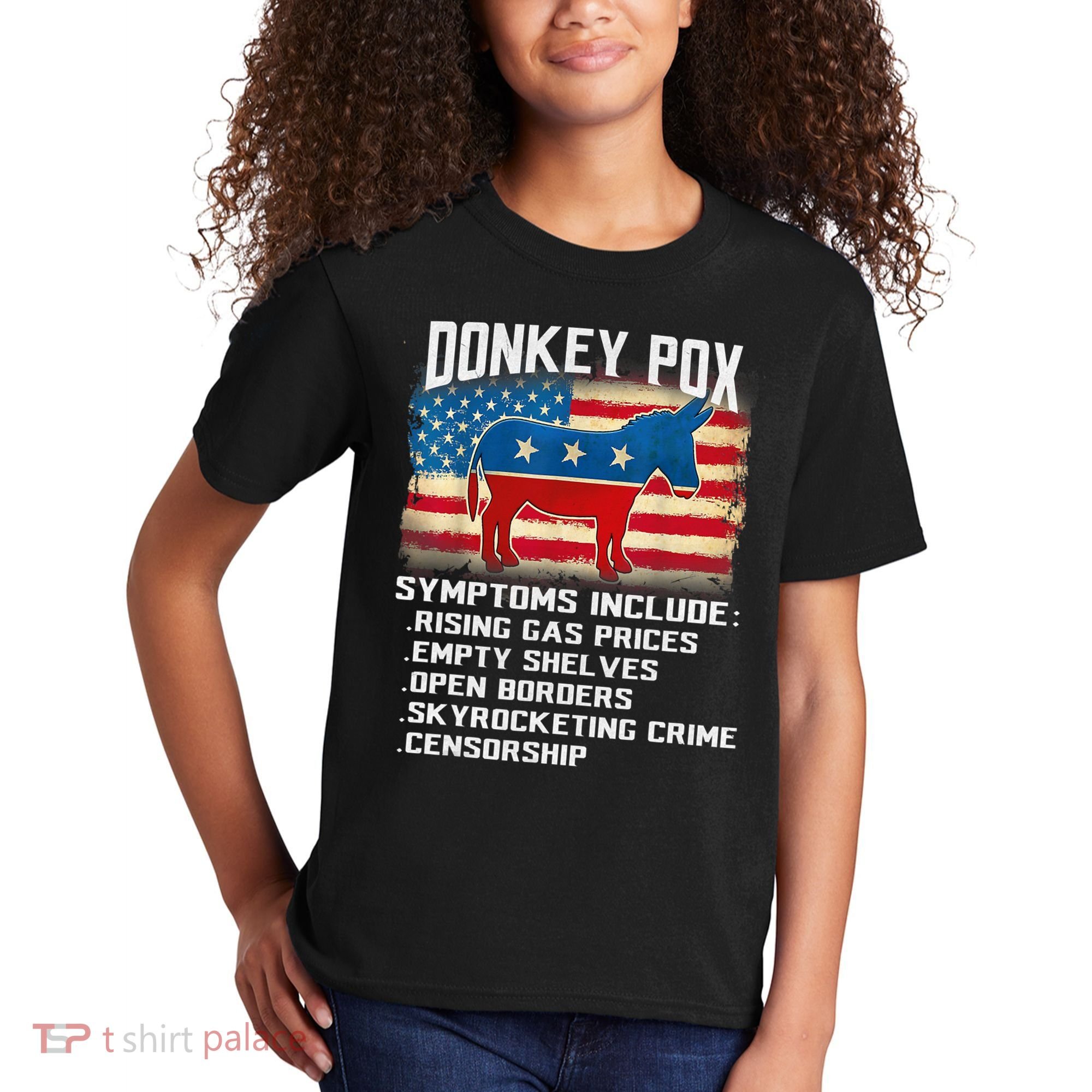 Anti Virus Biden Donkey Pox Symptoms Include Funny Biden Kids T-Shirt