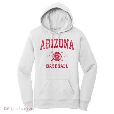 Arizona Vintage Baseball Throwback Women's Hoodie
