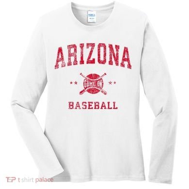 Arizona Vintage Baseball Throwback Women's Long Sleeve Shirt