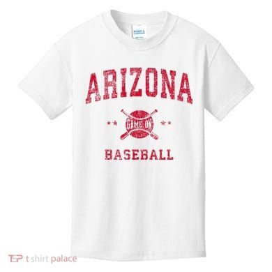 Arizona Vintage Baseball Throwback Kids T-Shirt