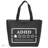 Adhd Very Bad Would Not Recommend Adhd Awareness Adulting Tote Bag thumb 0