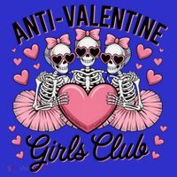 Anti Valentine Club Skeleton Funny Valentines Day Funny Gift Visor thumb 3