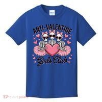 Anti Valentine Club Skeleton Funny Valentines Day Funny Gift Kids T-Shirt thumb 0